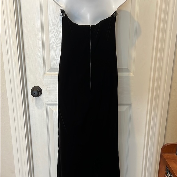 Black Maxi Strapless Gown with Sweetheart Neckline for Cocktail - Picture 4 of 8